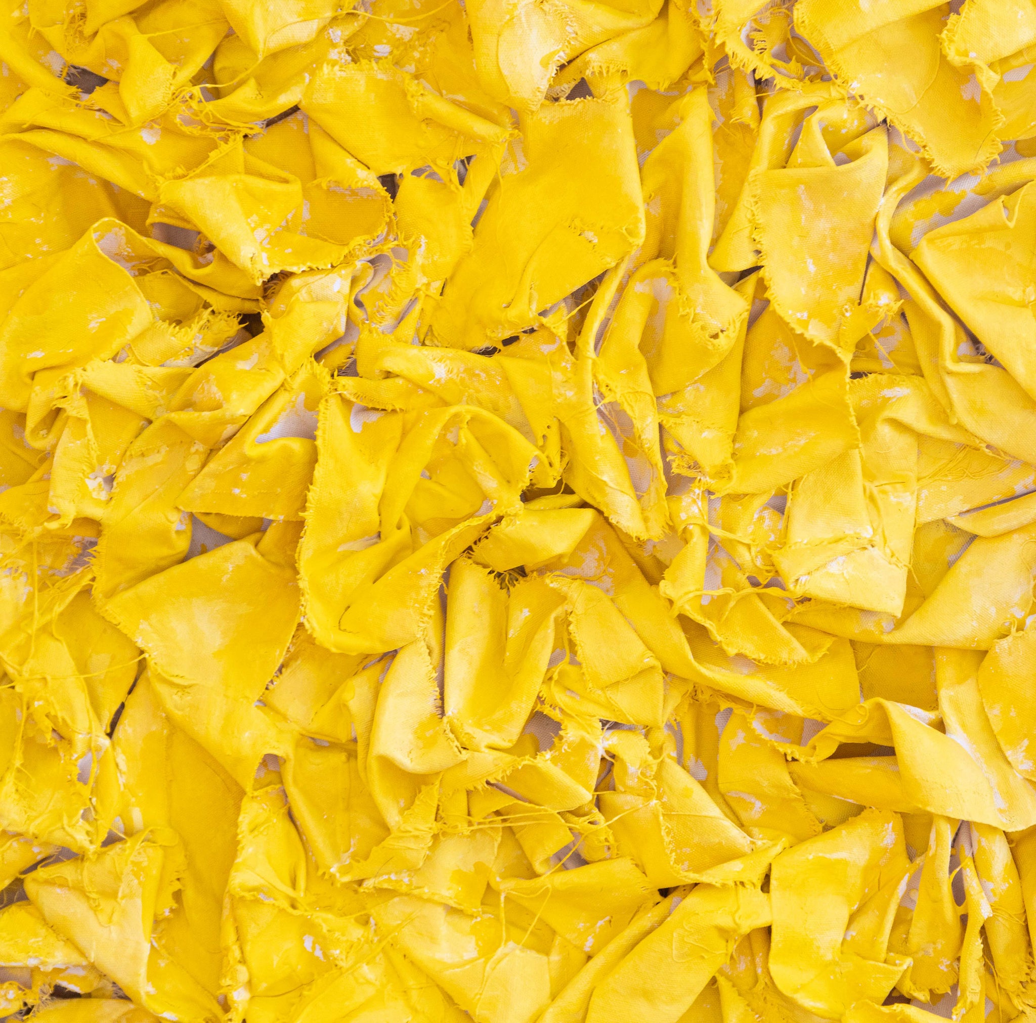 Interior view showcasing YELLOW II artwork as part of a modern home decor setting